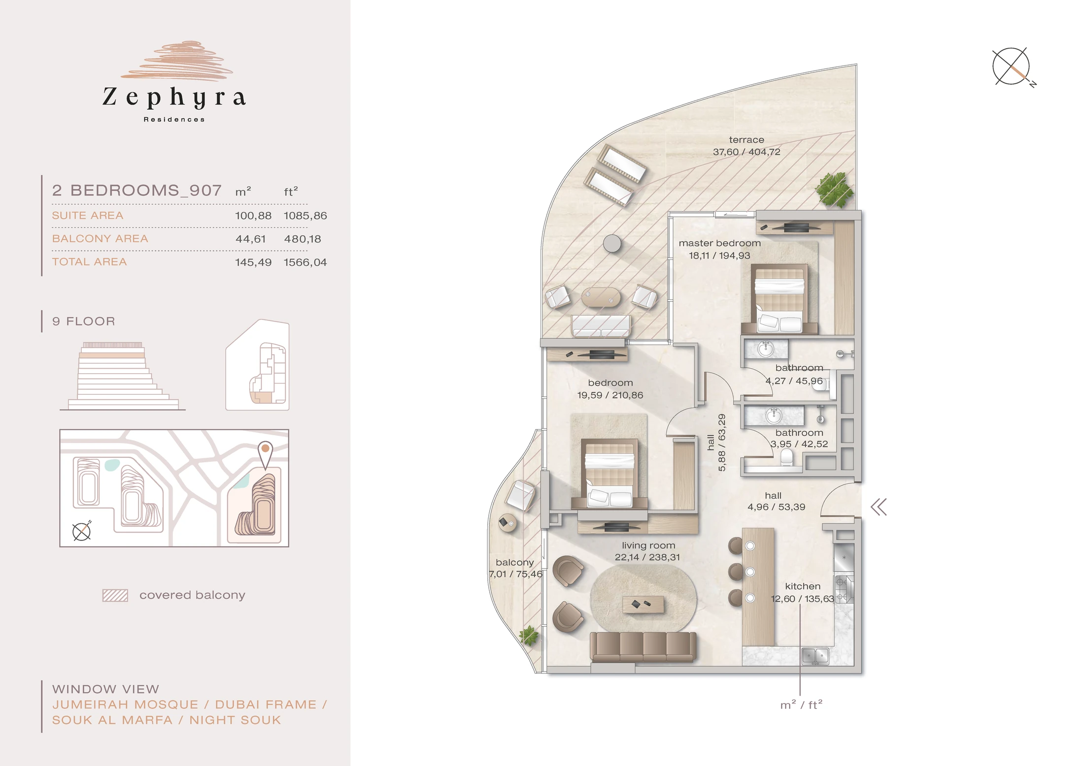 ZEPHYRA 907 floor plan
