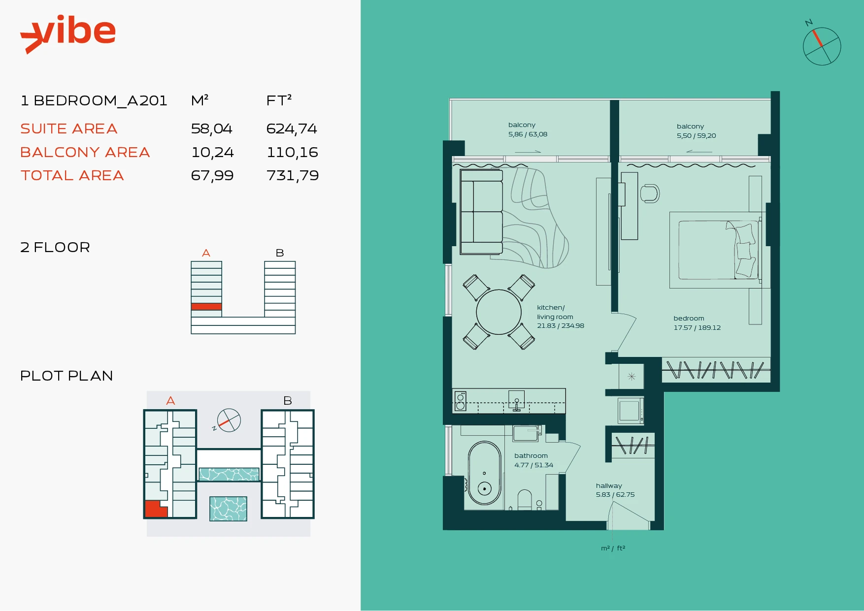 VIBE A201 floor plan