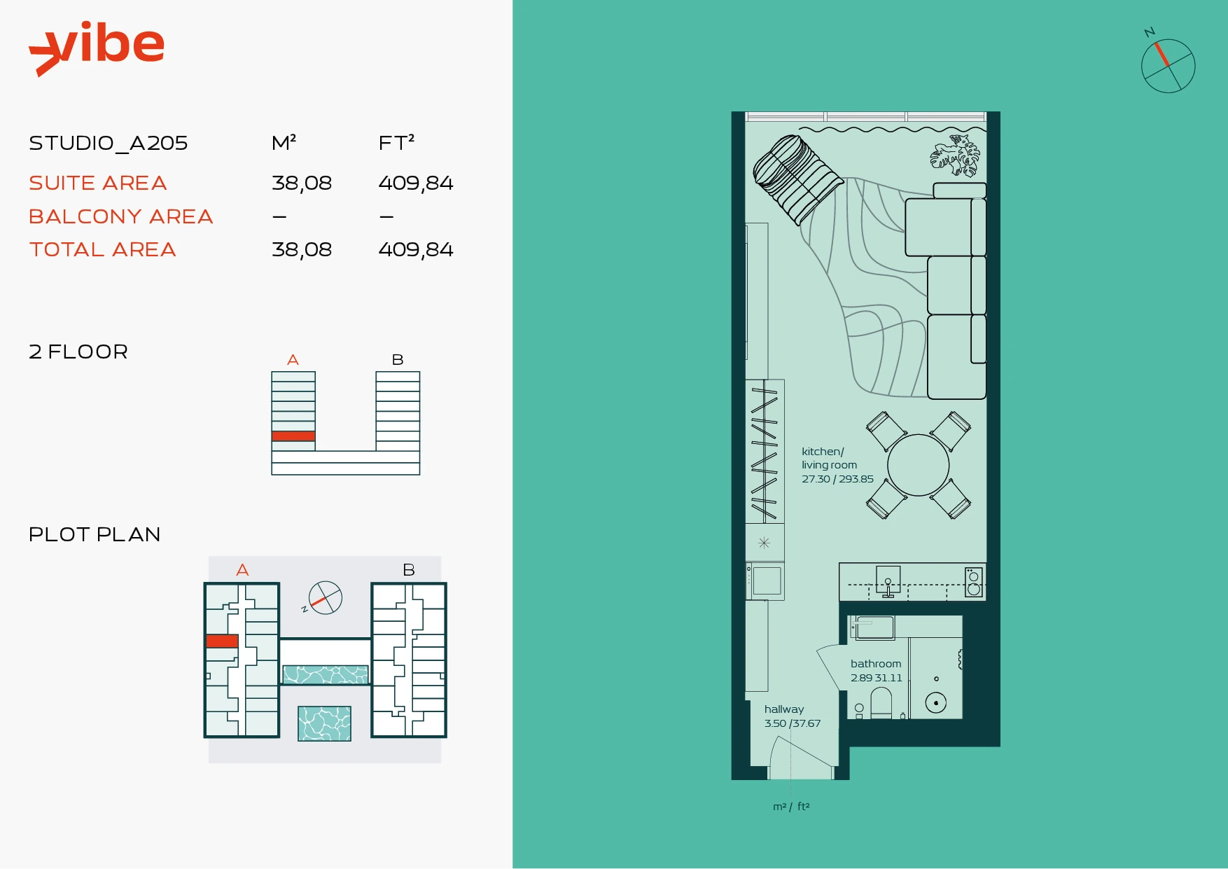 VIBE A205 floor plan