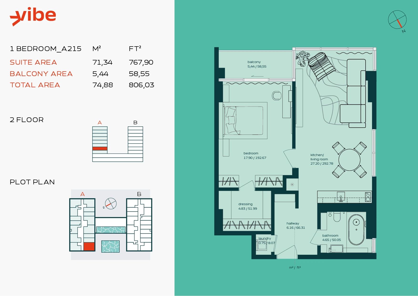 VIBE A215 floor plan