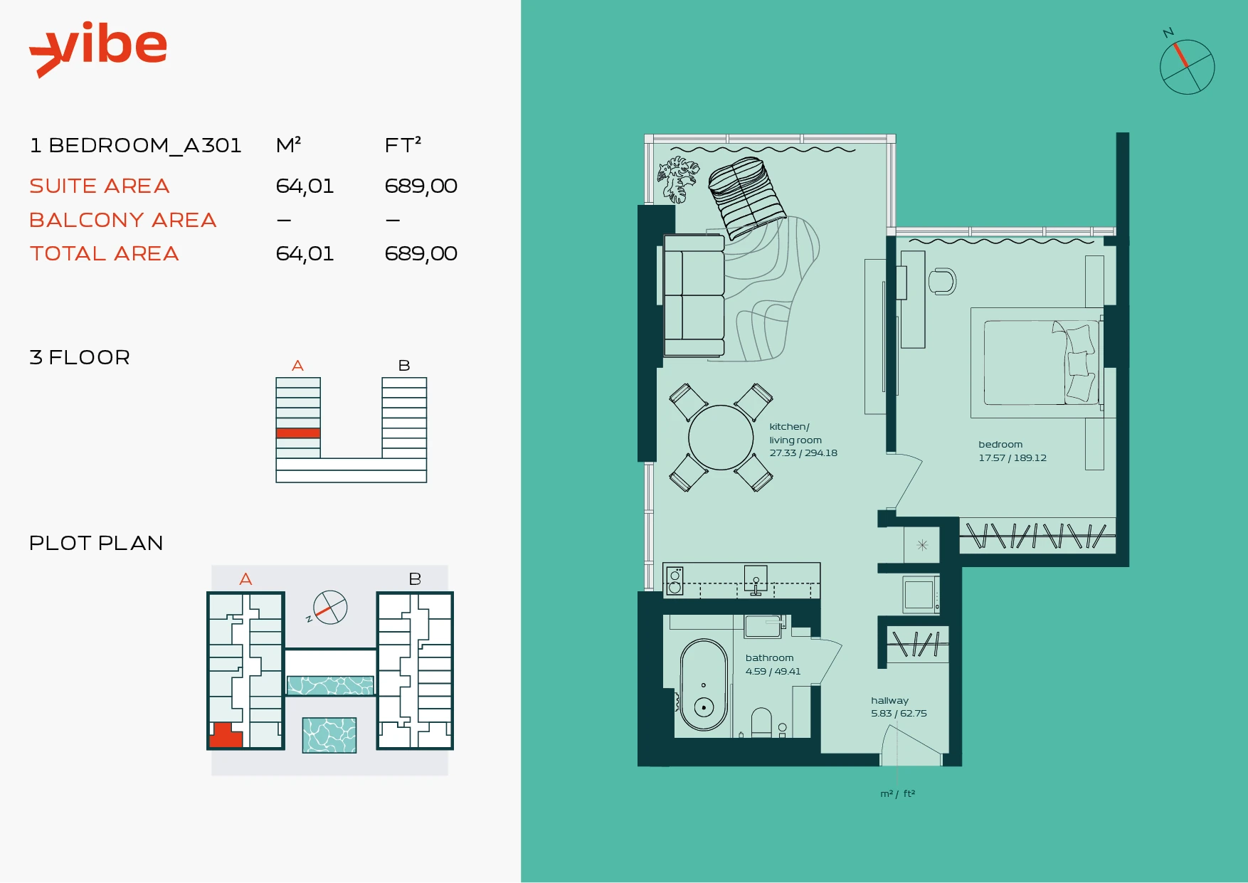 VIBE A301 floor plan