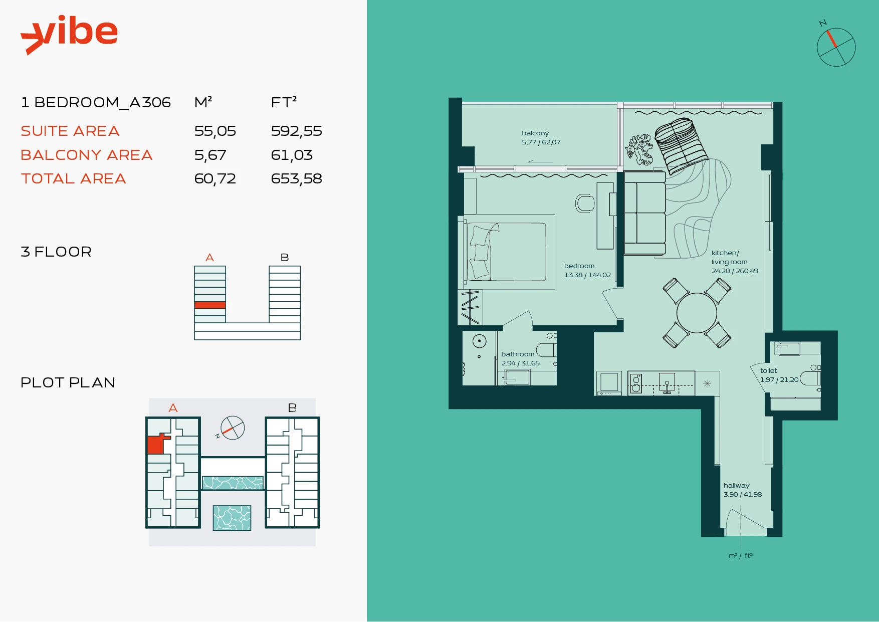 VIBE A306 floor plan