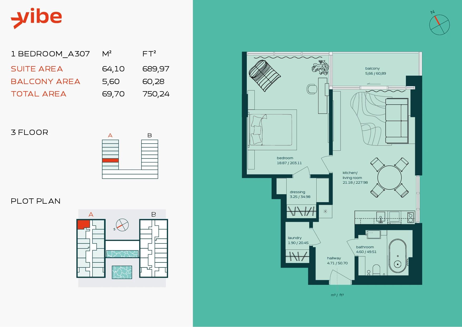 VIBE A307 floor plan
