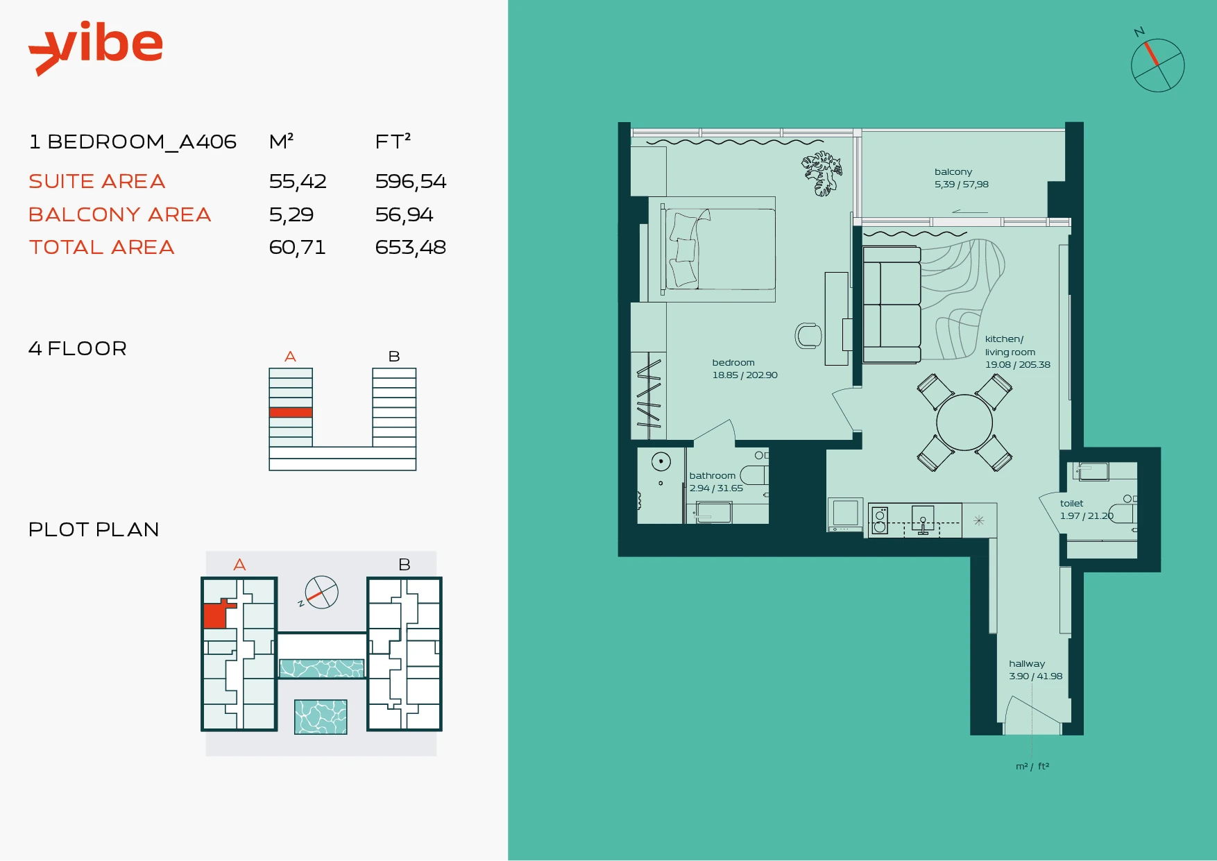 VIBE A406 floor plan