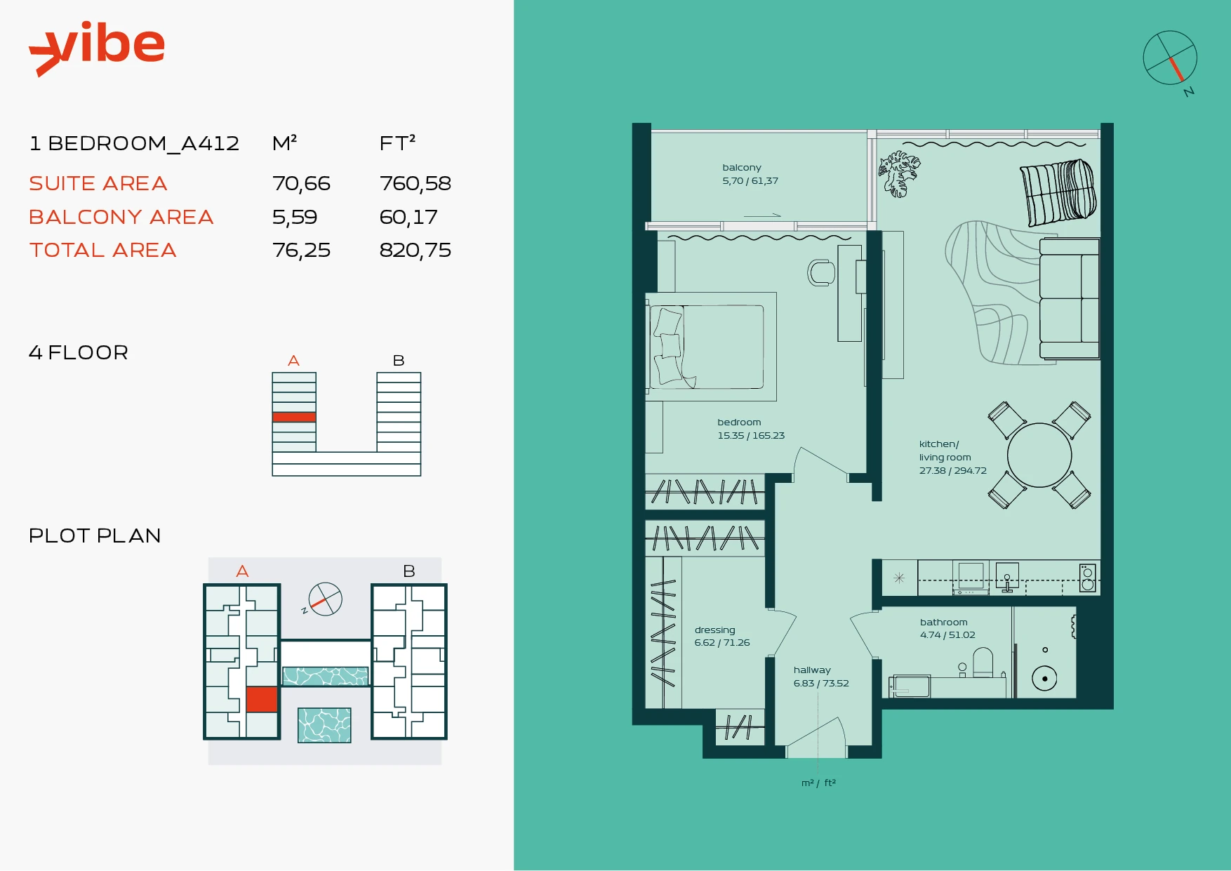 VIBE A412 floor plan