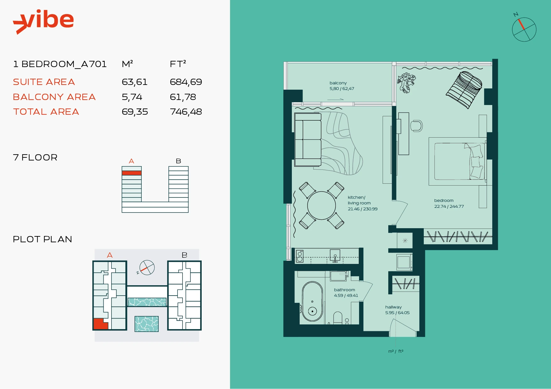 VIBE A701 floor plan