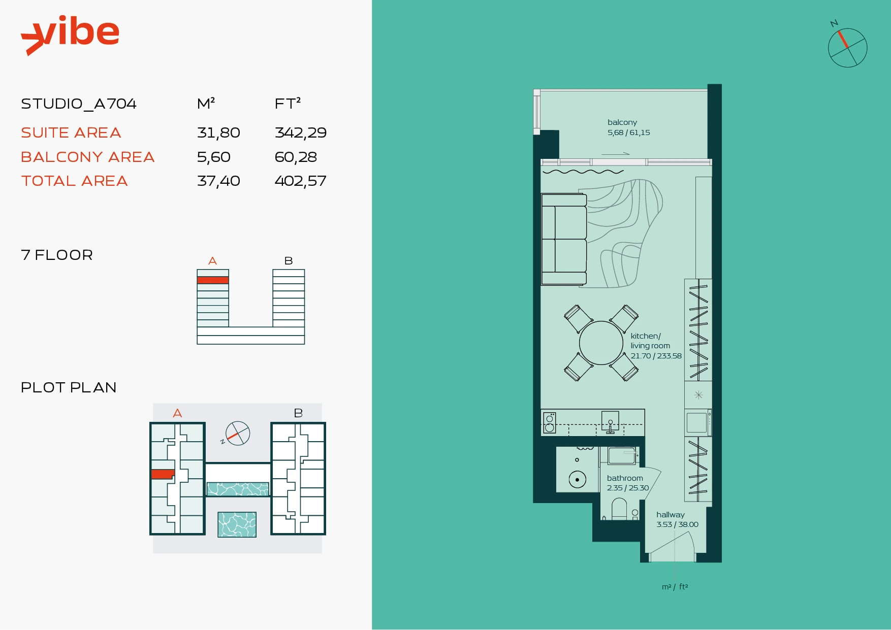VIBE A704 floor plan