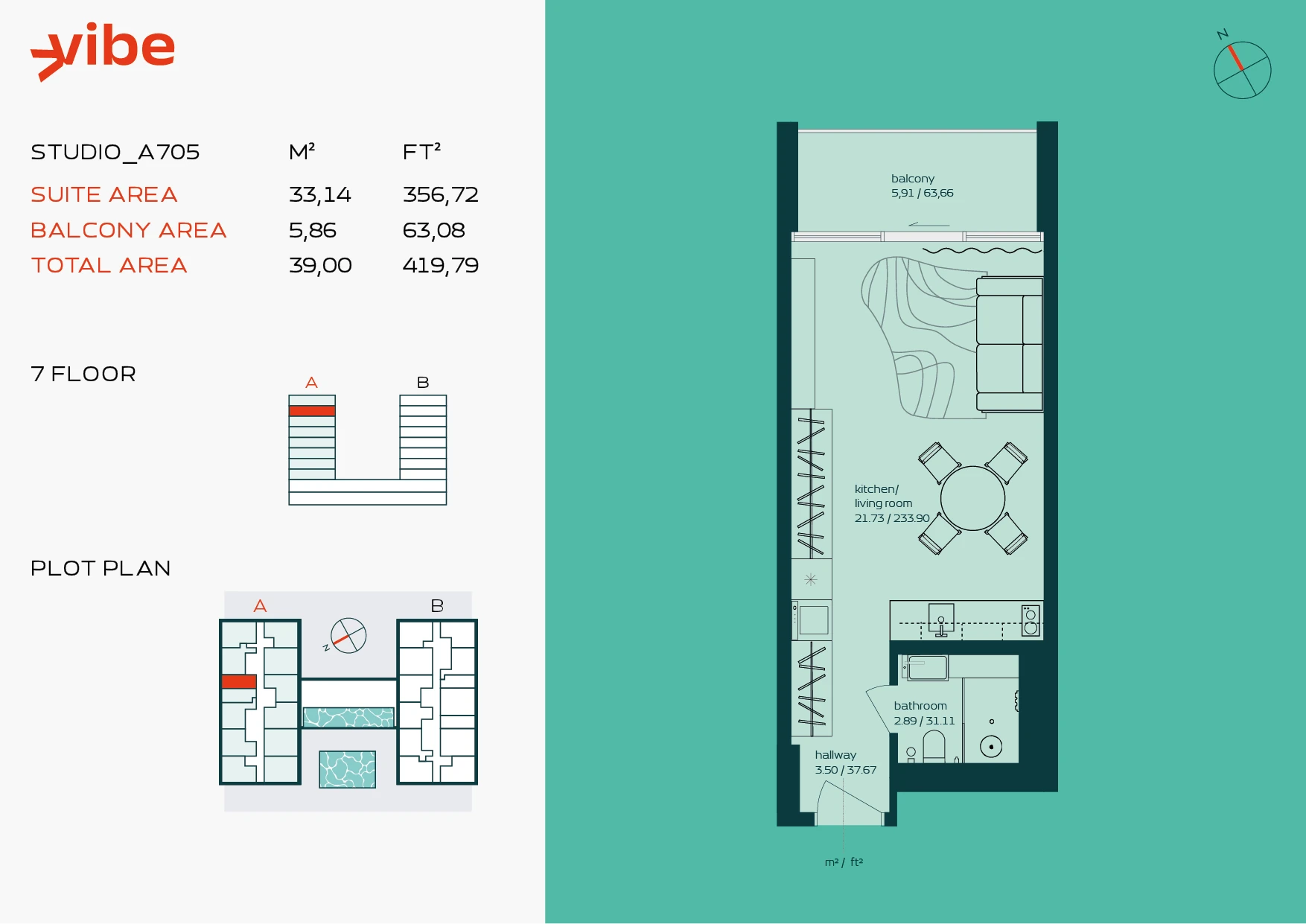 VIBE A705 floor plan