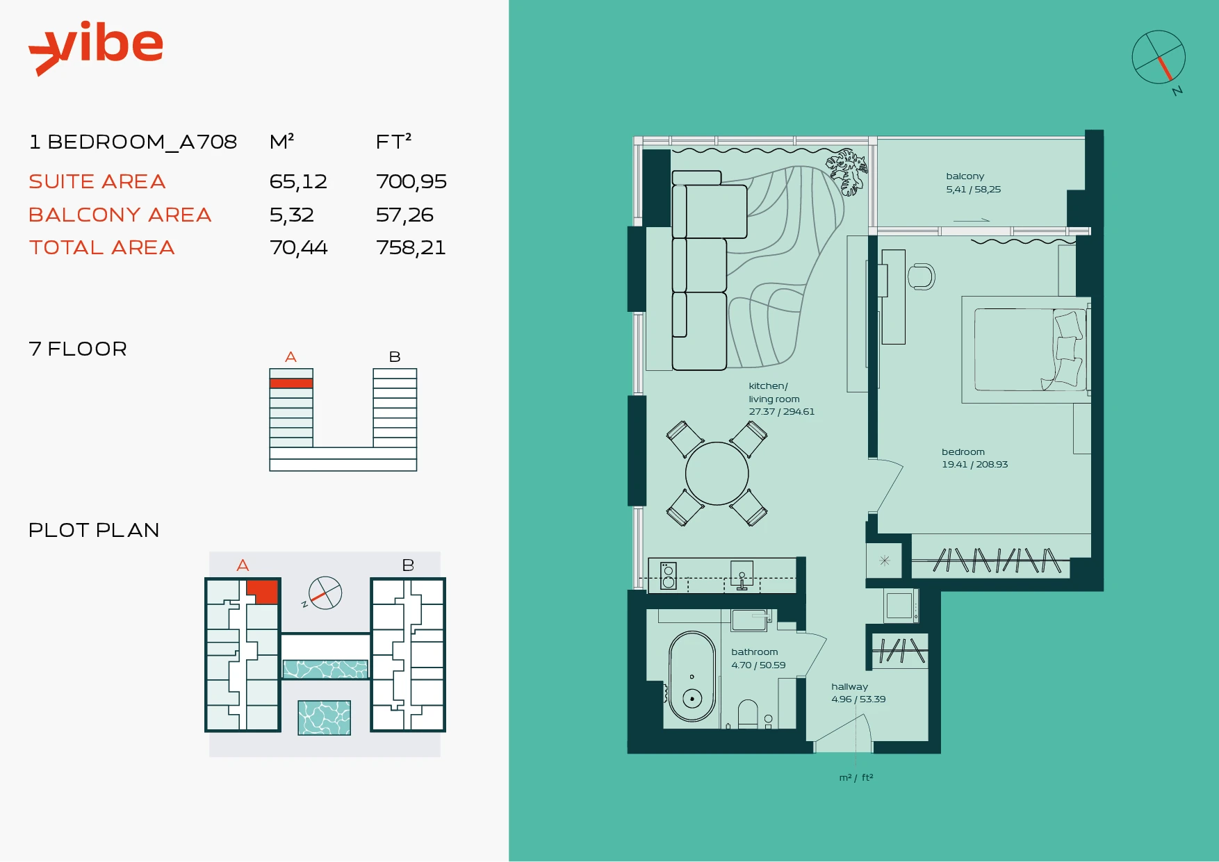 VIBE A708 floor plan