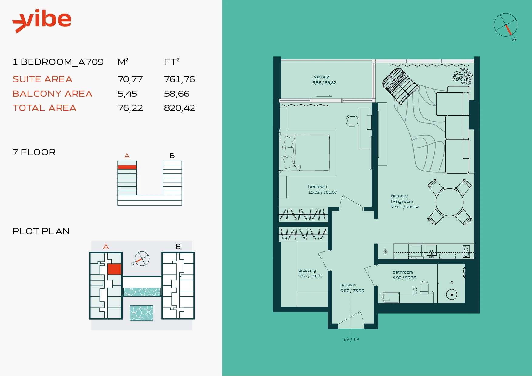 VIBE A709 floor plan