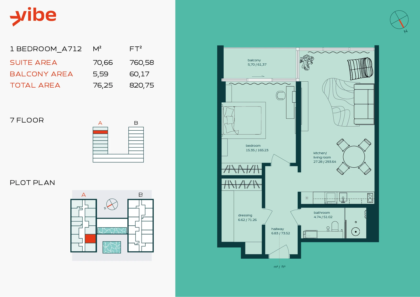 VIBE A712 floor plan