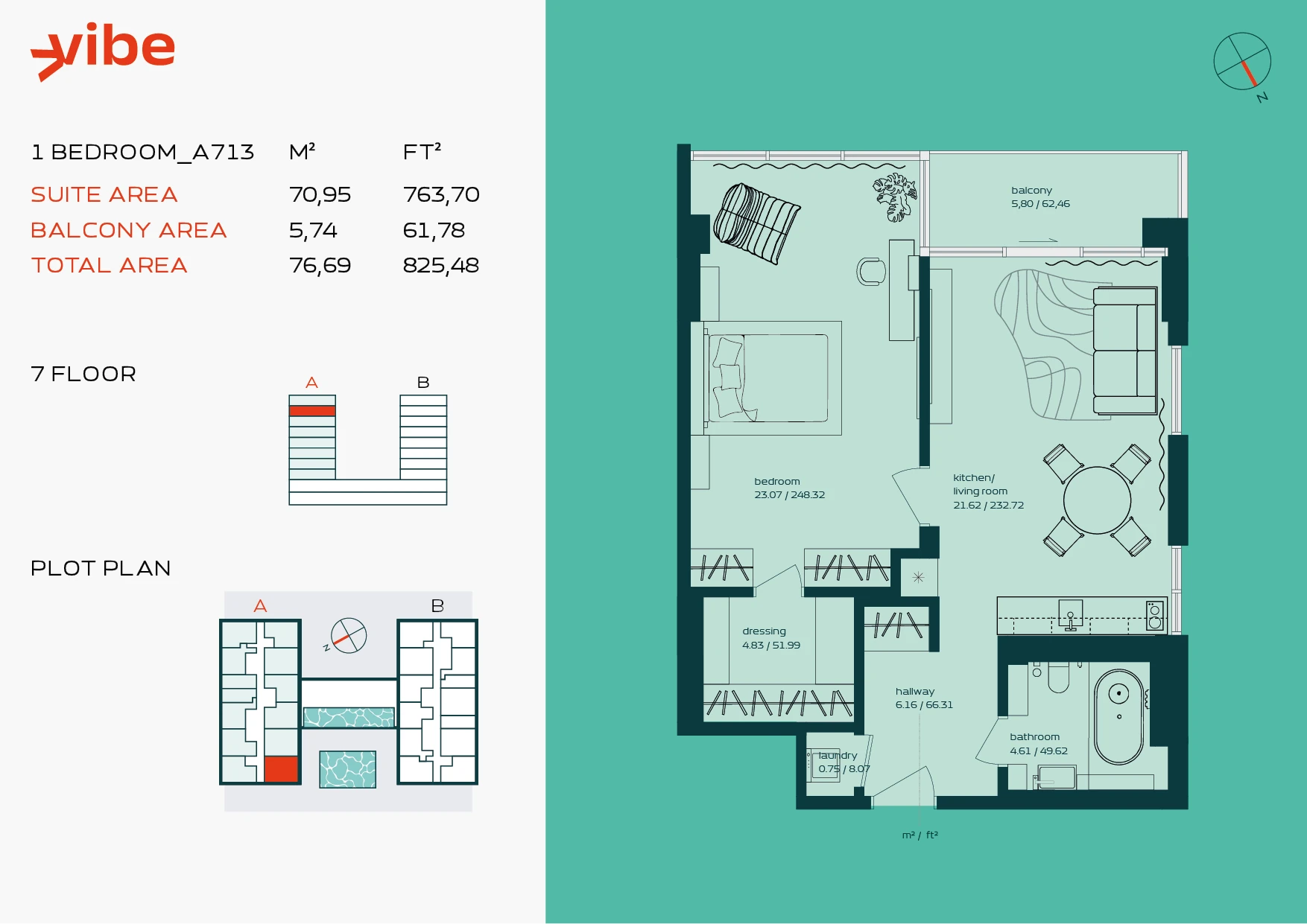 VIBE A713 floor plan