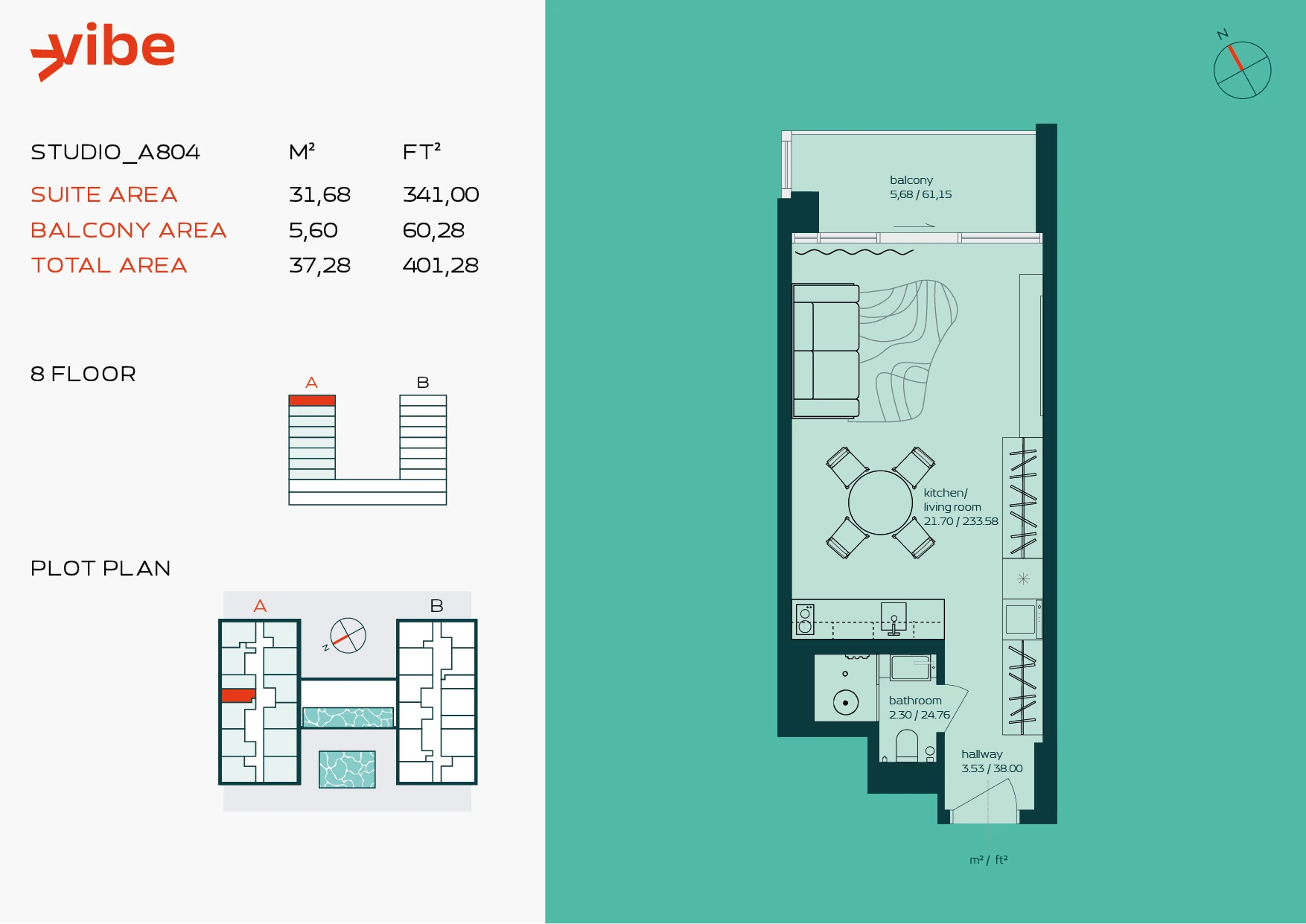 VIBE A804 floor plan