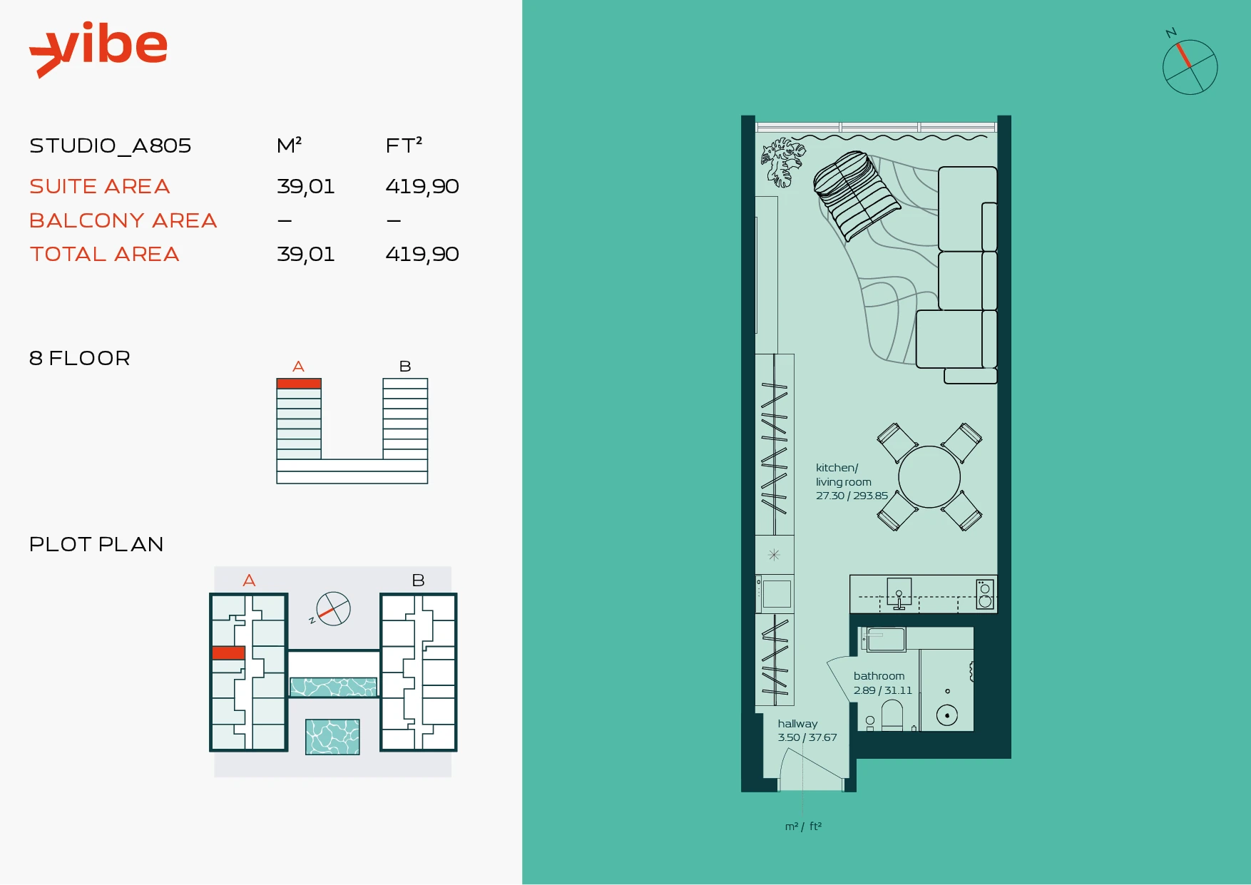 VIBE A805 floor plan