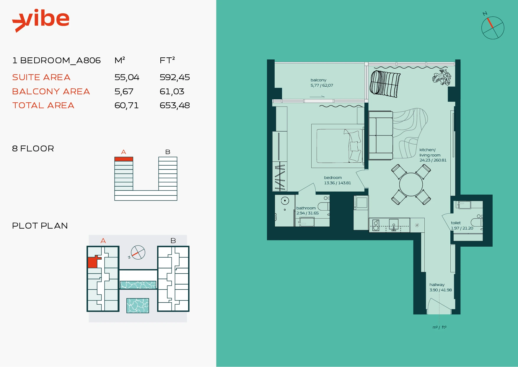 VIBE A806 floor plan