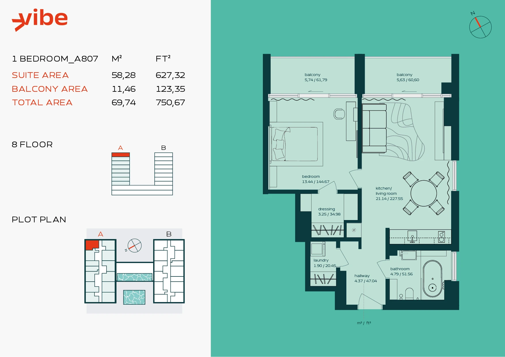 VIBE A807 floor plan