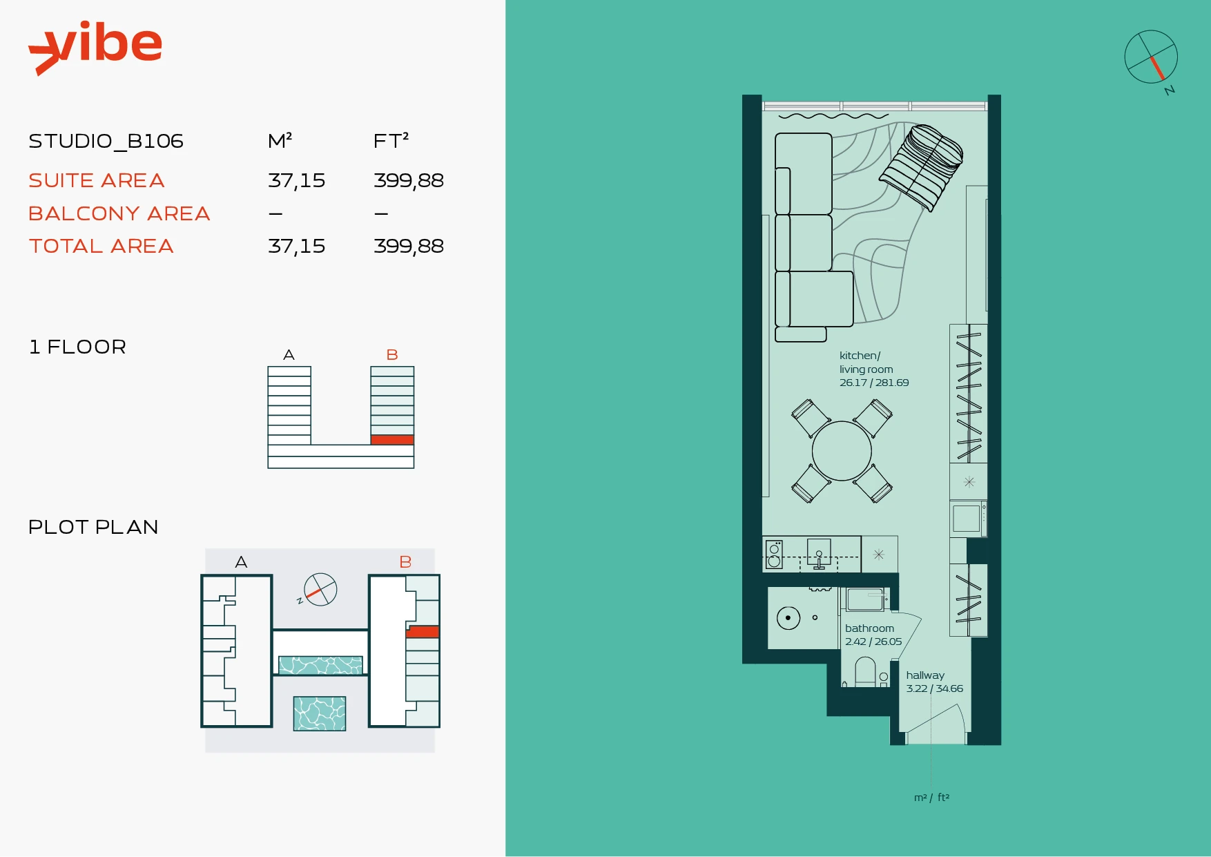VIBE B106 floor plan