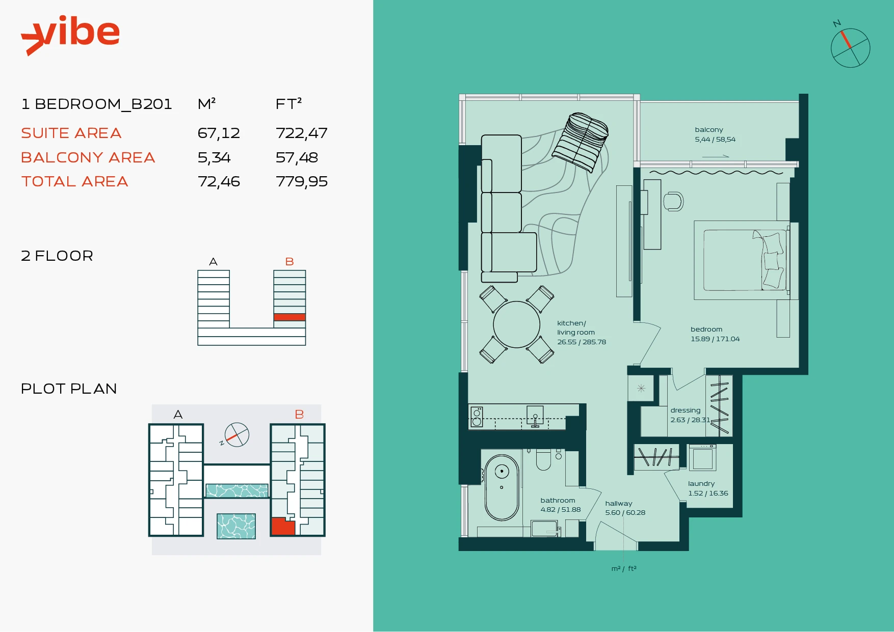 VIBE B201 floor plan