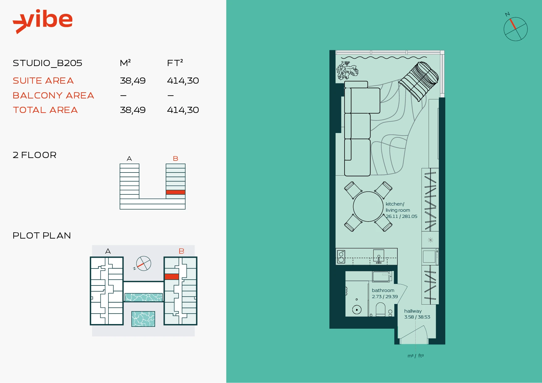 VIBE B205 floor plan