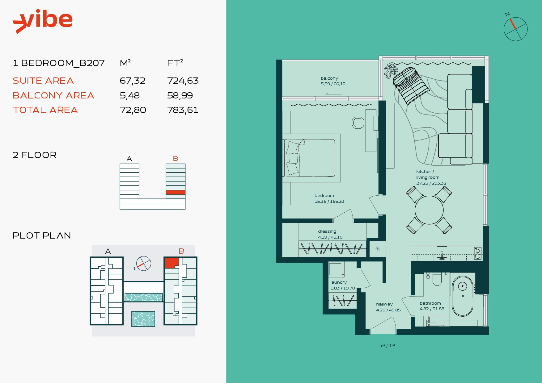 VIBE B207 floor plan