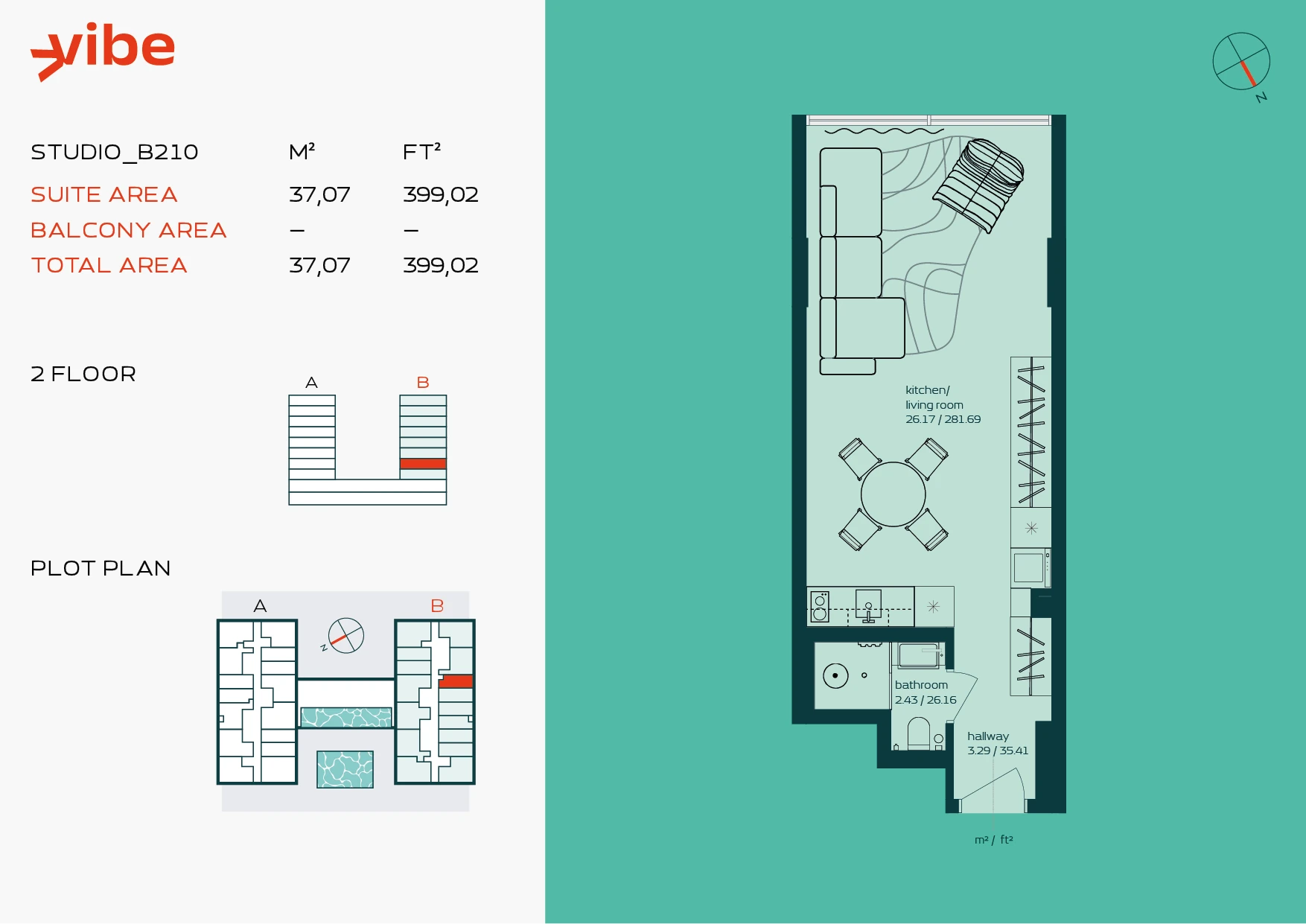 VIBE B210 floor plan