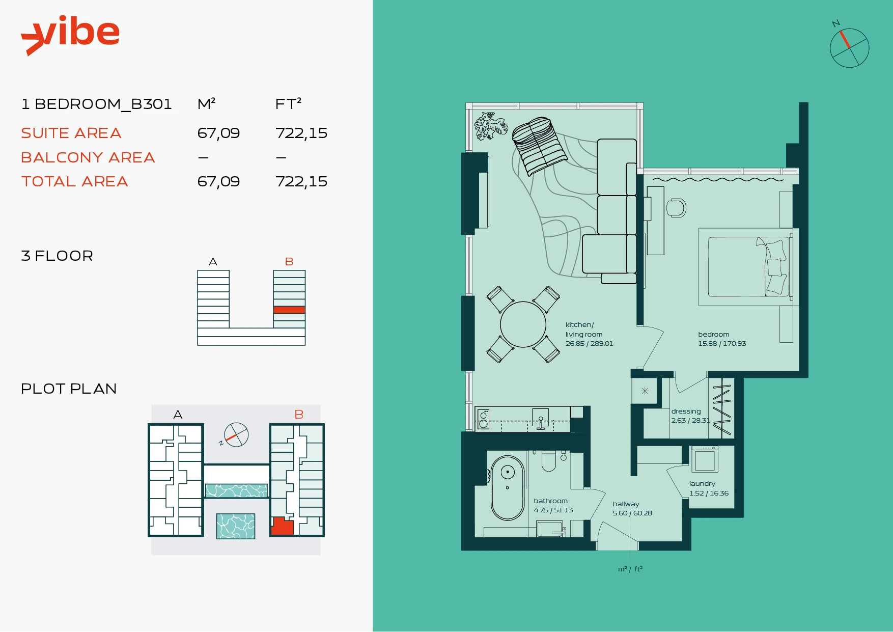 VIBE B301 floor plan