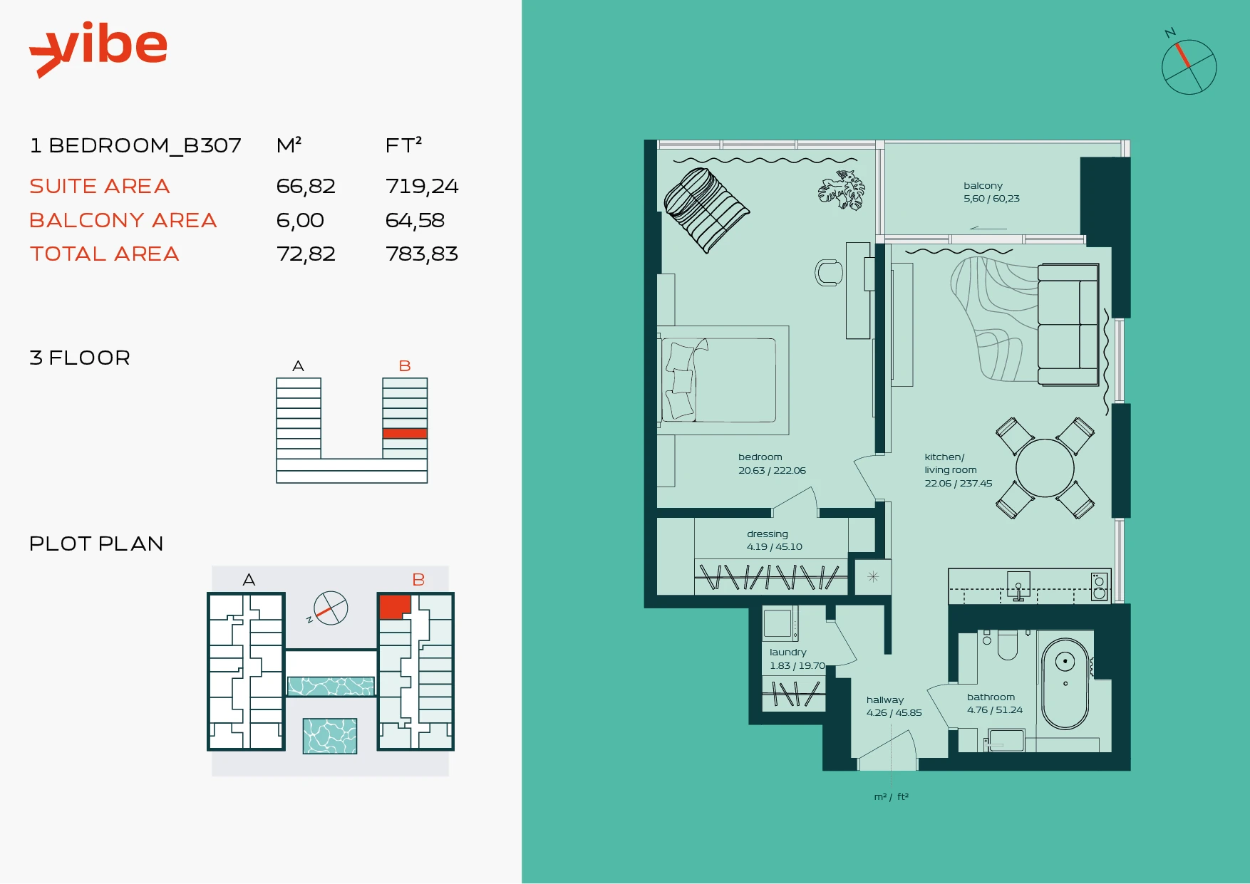 VIBE B307 floor plan