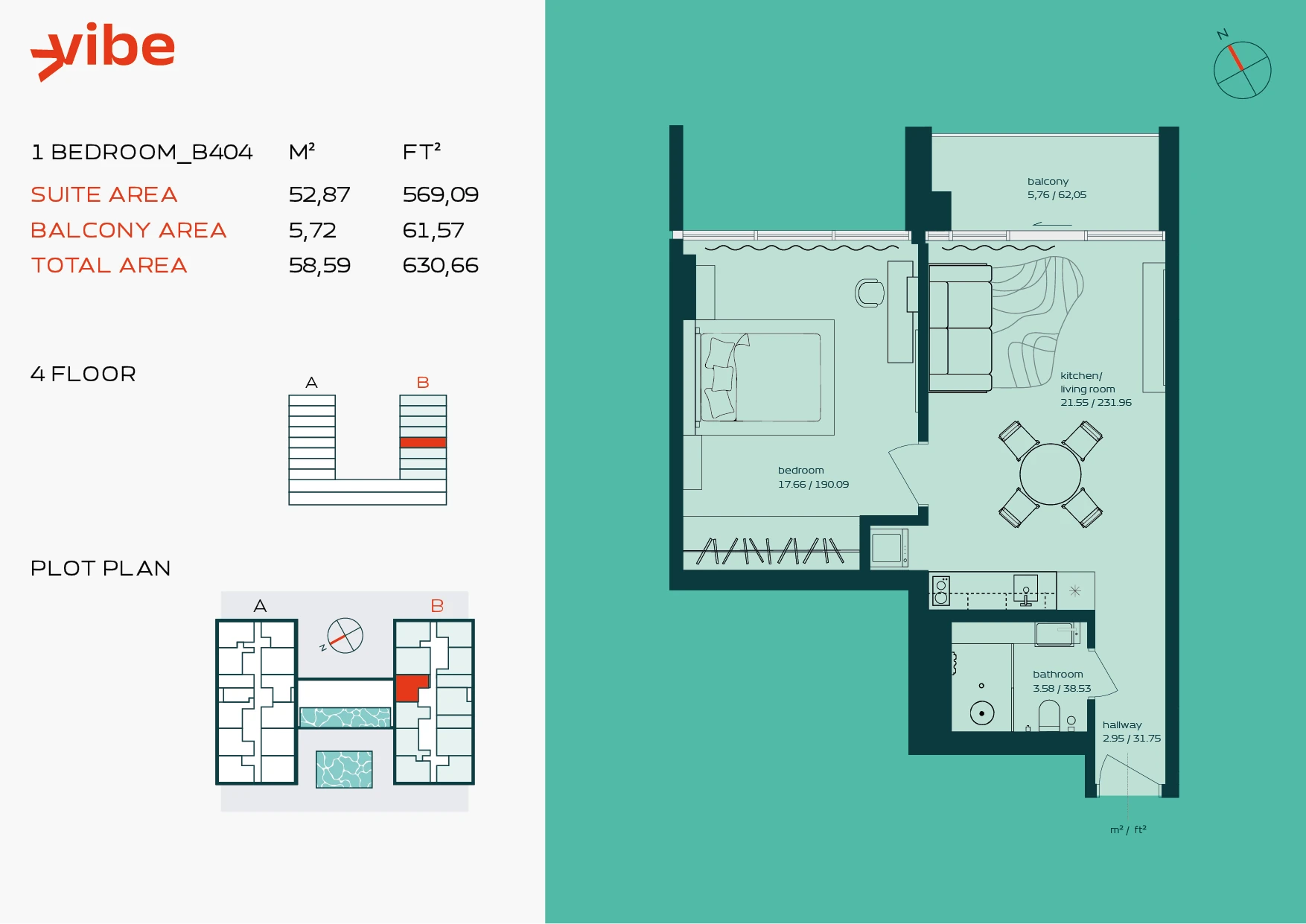 VIBE B404 floor plan