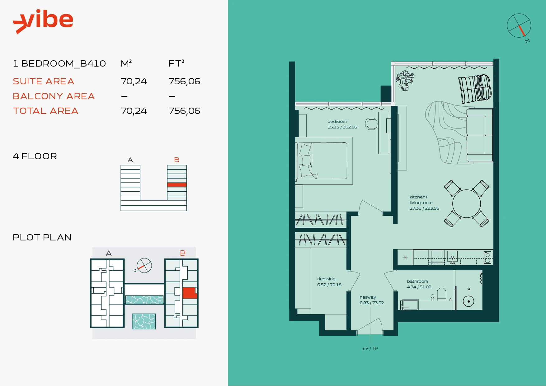VIBE B410 floor plan