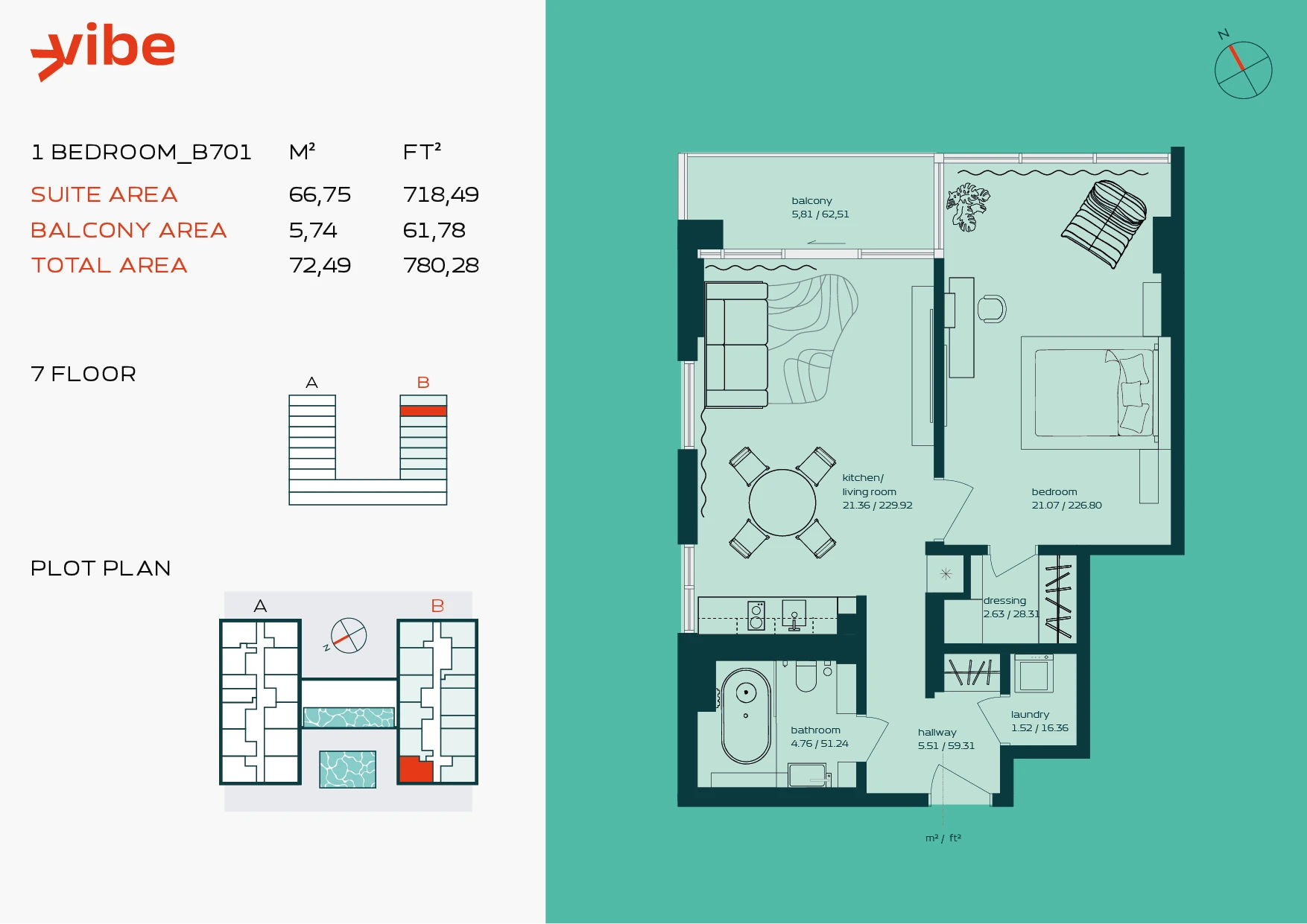 VIBE B701 floor plan