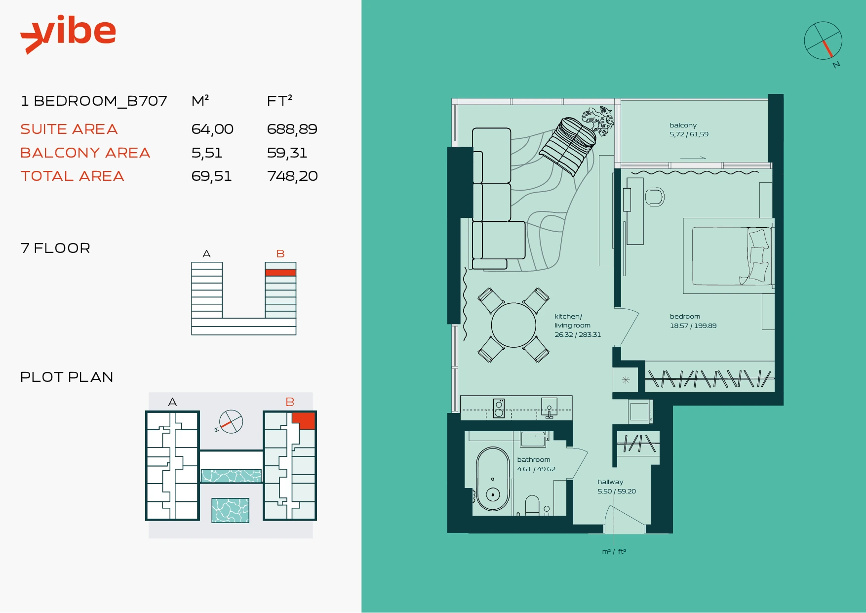 VIBE B707 floor plan
