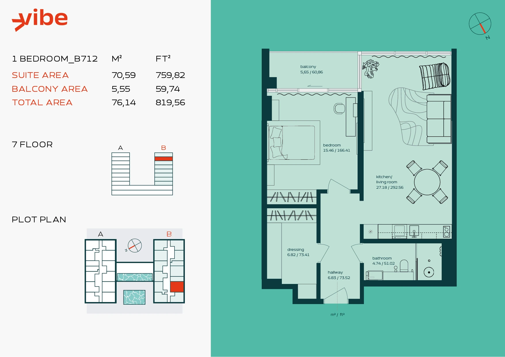 VIBE B712 floor plan