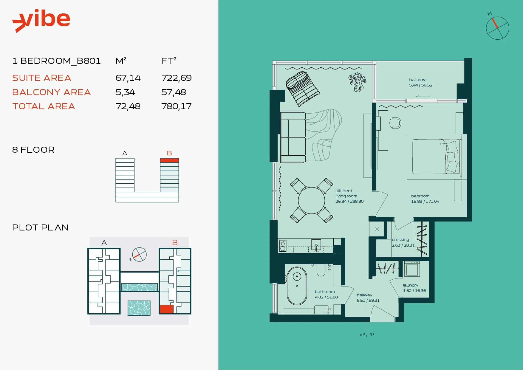 VIBE B801 floor plan