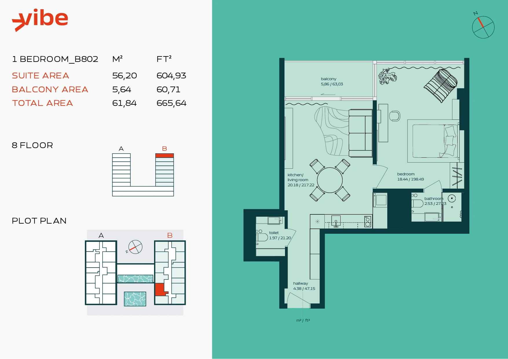 VIBE B802 floor plan