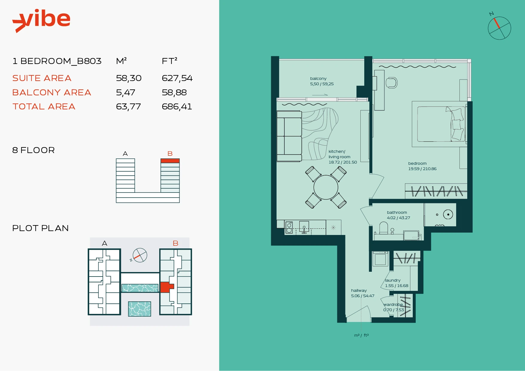 VIBE B803 floor plan