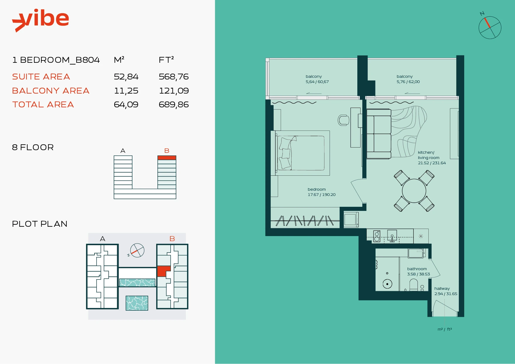 VIBE B804 floor plan