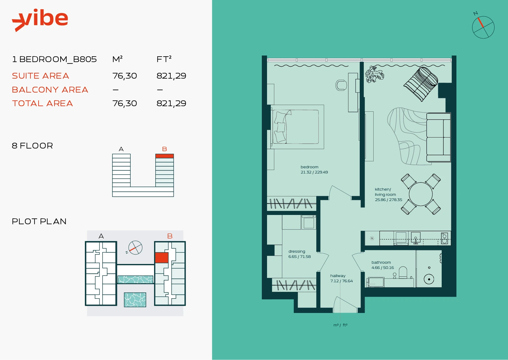 VIBE B805 floor plan