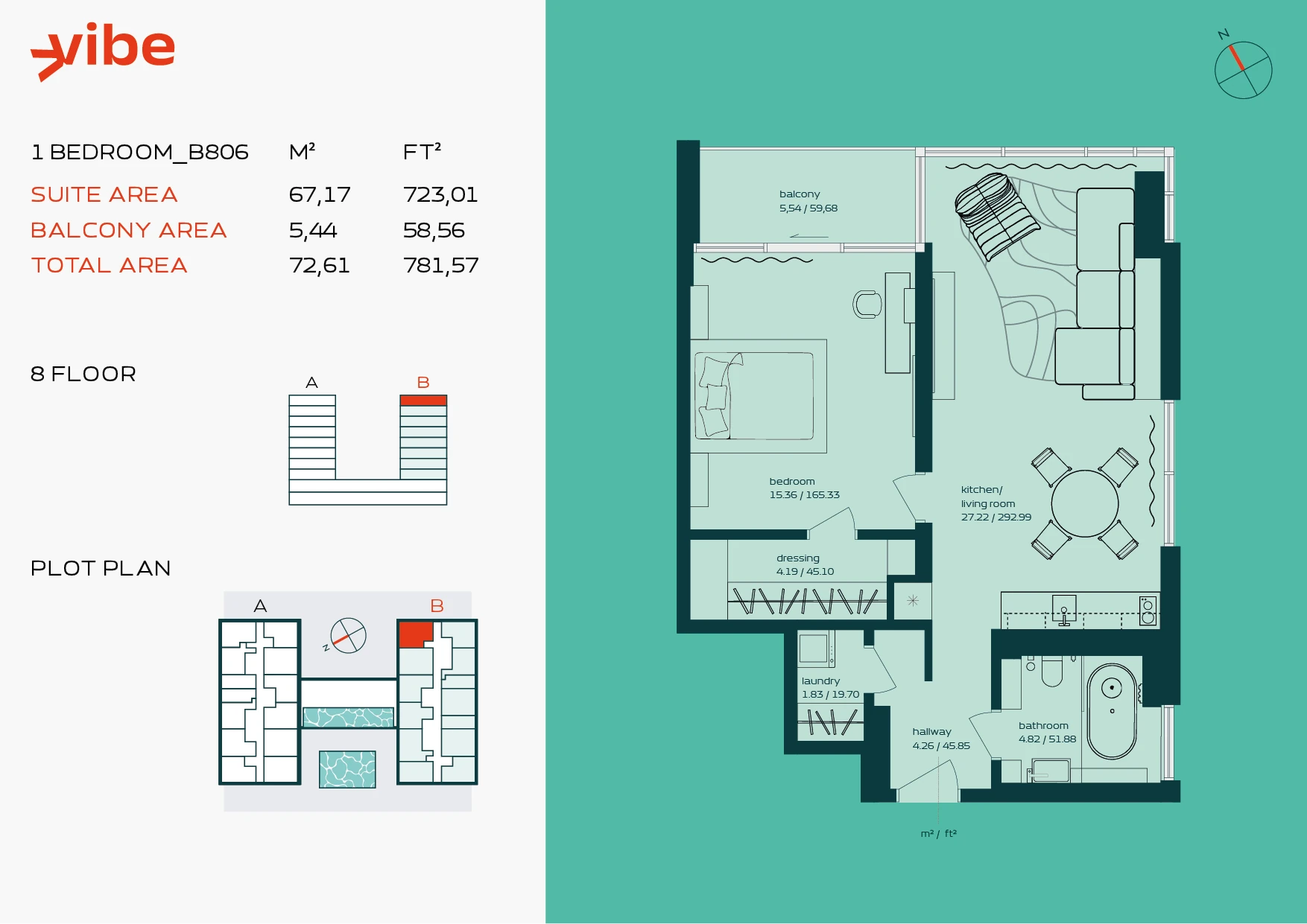 VIBE B806 floor plan