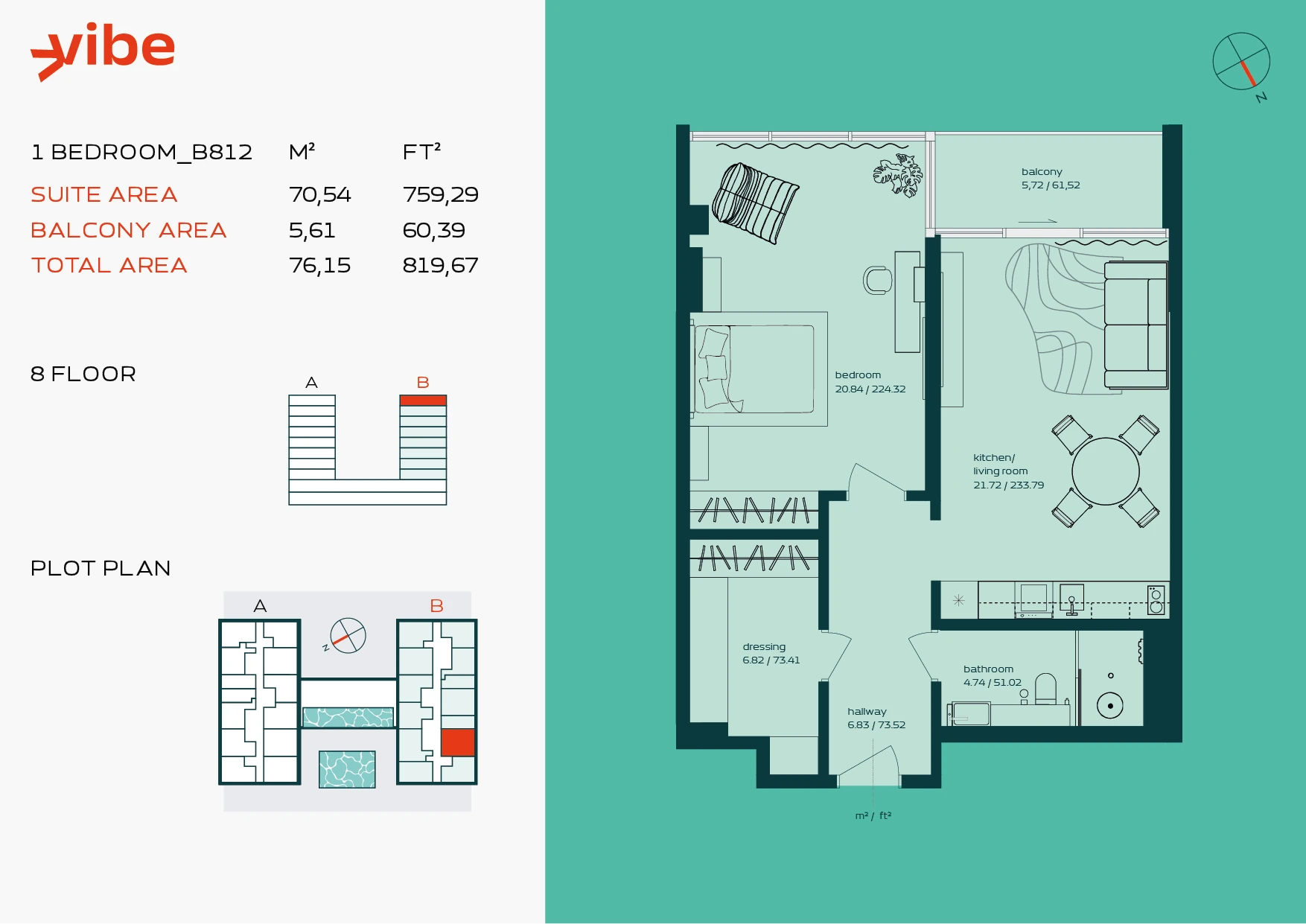 VIBE B812 floor plan